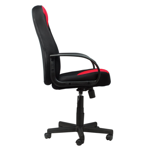 Кресло офисное BRABIX "City EX-512", ткань черная/красная фото 6