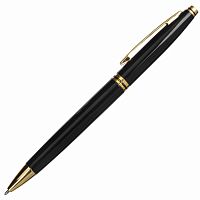 Ручка подарочная шариковая BRAUBERG "De Luxe Black", корпус черный, линия письма 0,7 мм, синяя