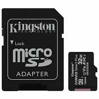 Карта памяти KINGSTON Canvas Select Plus, microSDHC 32 GB, UHS-I U1, 100 Мб/с, адаптер