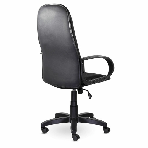Кресло офисное BRABIX "Praktik EX-279", ткань JP/кожзам, черное фото 7