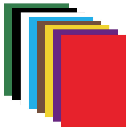 Картон цветной BRAUBERG "Дельфин", А4, немелованный (матовый), 8 л., 8 цв., в папке фото 2