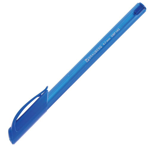 Ручка шариковая масляная BRAUBERG "Extra Glide Tone", трехгранная, линия письма 0,35 мм, синяя фото 9