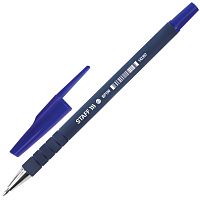 Ручка шариковая STAFF "EVERYDAY", корпус прорезиненный синий, узел 0,7 мм, синяя