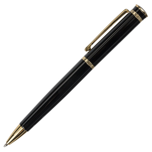 Ручка подарочная шариковая BRAUBERG "Perfect Black", корпус черный, линия письма 0,7 мм, синяя фото 4