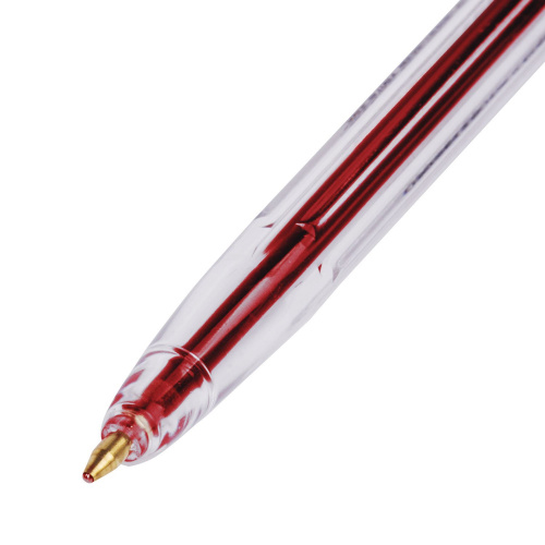 Ручка шариковая CORVINA "51 Classic", корпус прозрачный, узел 1 мм, линия письма 0,7 мм, красная фото 9