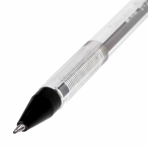 Ручка шариковая масляная BRAUBERG "Rite-Oil", корпус прозрачный, линия письма 0,35 мм, черная фото 9