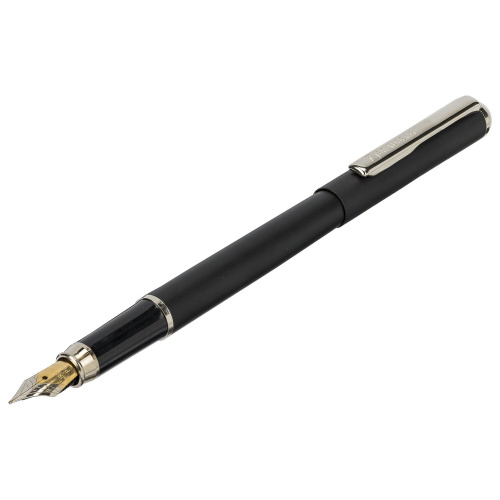 Ручка подарочная перьевая BRAUBERG "Larghetto", корпус черный, линия письма 0,25 мм, синяя фото 6