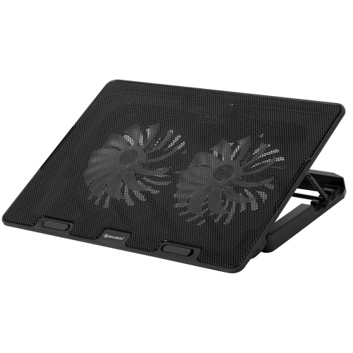 Подставка для ноутбука с охлаждением 2 порта USB-A, LED подсветка, 37х26х5см, BRAUBERG фото 3