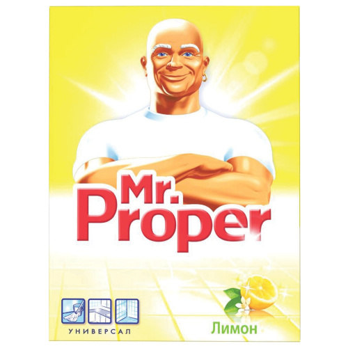 Моющее средство универсальное "Mr. Proper" Лимон 400 г фото 2