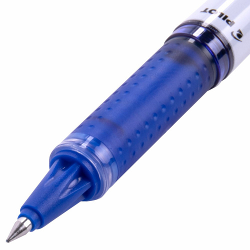 Ручка-роллер с грипом PILOT "V-Ball Grip", корпус с печатью, линия письма 0,3 мм, синяя фото 5