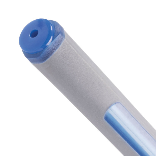 Ручка шариковая масляная BRAUBERG "Extra Glide Soft Grey", линия письма 0,35 мм, синяя фото 5