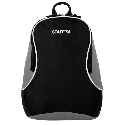 Рюкзак STAFF FLASH, 40х30х16 см, универсальный, черно-серый фото 3