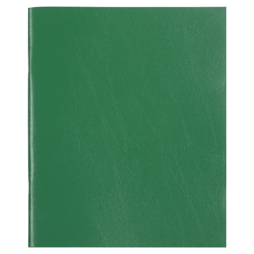Тетрадь бумвинил STAFF, А5, 48 л., скоба, офсет №2, клетка, с полями, зеленый
