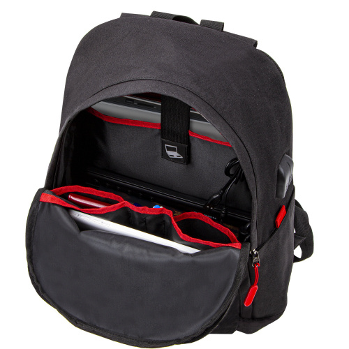 Рюкзак BRAUBERG URBAN "Energy", 44х31х14 см, с отделением для ноутбука, USB-порт, черный фото 4