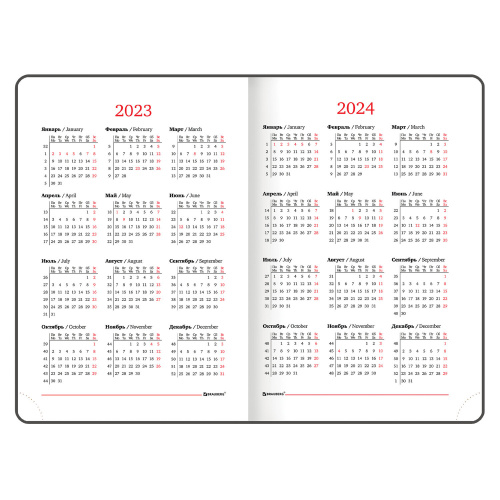 Ежедневник датированный 2023 BRAUBERG "Vista" "Klimt Gustav", А5, 138x213 мм, под кожу фото 8