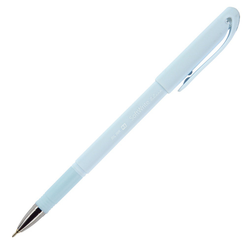 Ручка шариковая масляная BRUNO VISCONTI SoftWrite Zefir, корпус ассорти, линия письма 0,4 мм, синяя фото 6