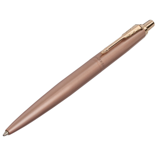Ручка шариковая PARKER "Jotter XL Monochrome Pink Gold PGT", корпус "розовое золото", сталь, синяя фото 4