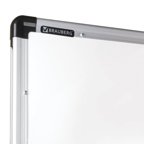 Доска для мела/магнитно-маркерная BRAUBERG Premium, 90х120 см, 2-сторонняя, зеленая/белая, на стенде фото 6