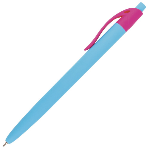 Ручка шариковая масляная автоматическая BRAUBERG "FRUITY RX", линия письма 0,35 мм, синяя фото 6