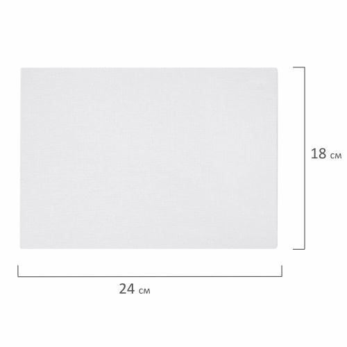 Холст на картоне BRAUBERG ART CLASSIC, МДФ, 18х24 см, 280 г/м2, грунтованный фото 3