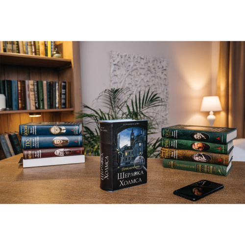 Сейф-книга BRAUBERG "Приключения Шерлока Холмса", 57х130х185 мм, ключевой замок фото 5
