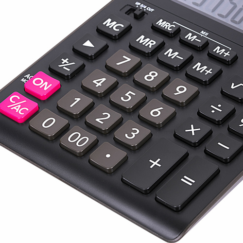 Калькулятор настольный CASIO, 209х155 мм, 12 разрядов, двойное питание, черный, европодвес фото 4