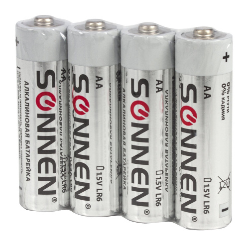 Батарейки SONNEN Alkaline, АА, 24 шт., алкалиновые, пальчиковые, короб фото 5
