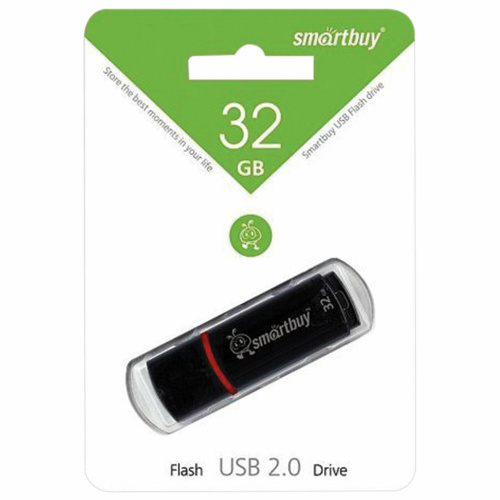 Флеш-диск SMARTBUY Crown, 32 GB, USB 2.0, черный фото 3