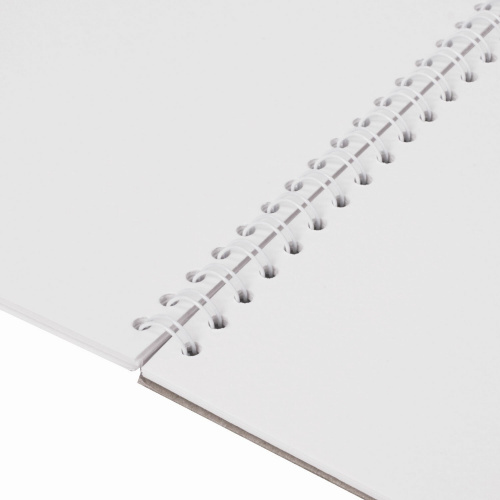 Скетчбук BRAUBERG, акварельная белая бумага 200г/м ГОЗНАК, 280х280мм, 20л, гребень подложка фото 8