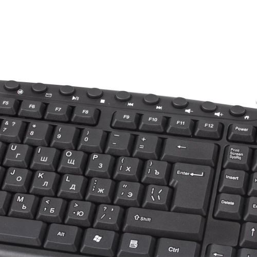 Клавиатура проводная SONNEN KB-8137, USB, 104 клавиши, 12 дополнительных, мультимедийная, черная фото 6