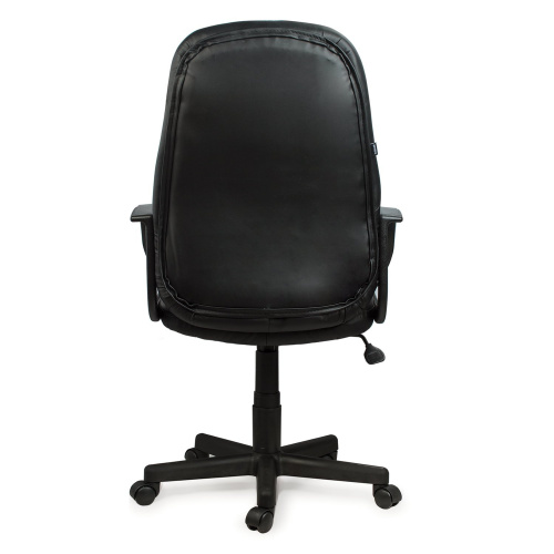Кресло офисное BRABIX "City EX-512", кожзаменитель черный, ткань черная фото 2