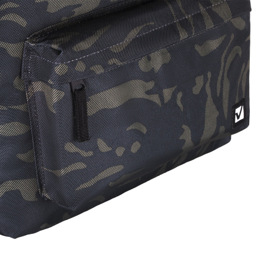 Рюкзак BRAUBERG "Камуфляж", 20 литров, 41х32х14 см, универсальный, сити-формат, серый фото 9