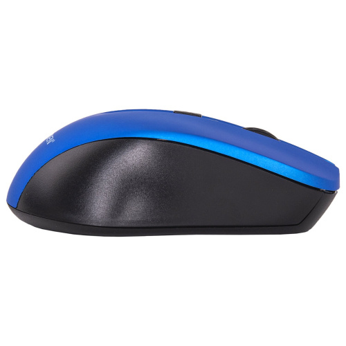 Мышь беспроводная с бесшумным кликом SONNEN V18, USB, 800/1200/1600 dpi, 4 кнопки, синяя фото 6