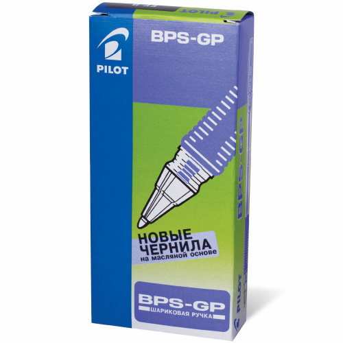 Ручка шариковая масляная с грипом PILOT "BPS-GP", корпус прозрачный, линия письма 0,25 мм, черная фото 2