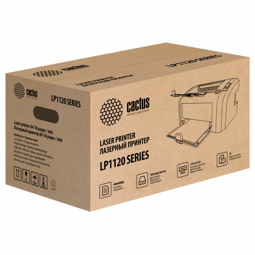 Принтер лазерный CACTUS CS-LP1120W, А4, 18 стр./мин, 8000 стр./мес., в комплекте картридж + кабель USB фото 3