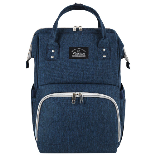 Рюкзак для мамы BRAUBERG MOMMY, 40x26x17 см, с ковриком, крепления на коляску, термокарманы, синий фото 5