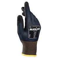 Перчатки текстильные MAPA Ultrane 500, нитриловое покрытие, маслостойкие, размер 10 (XL), черные