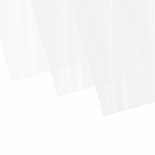 Обложки пластиковые для переплета ОФИСМАГ, А4, 100 шт., 200 мкм, прозрачные фото 3