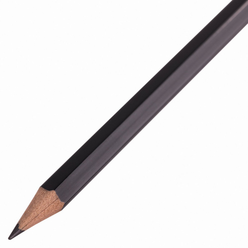 Набор карандашей чернографитных BRAUBERG "Style", 4 шт., HB, с ластиком, корпус черно-серый фото 6