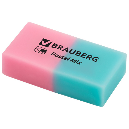 Набор ластиков BRAUBERG "Pastel Mix", 6 шт., 44х21х10 мм, цвета ассорти фото 8