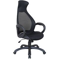 Кресло офисное BRABIX PREMIUM "Genesis EX-517", пластик черный, ткань/экокожа/сетка черная