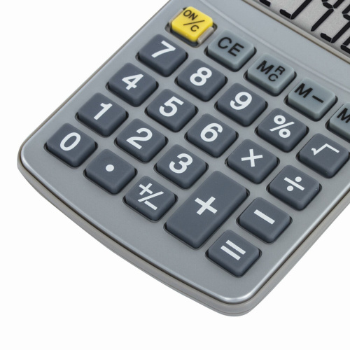 Калькулятор карманный металлический STAFF STF-1008, 103х62 мм, 8 разрядов, двойное питание фото 5