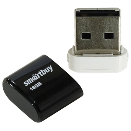 Флеш-диск SMARTBUY Lara, 16 GB, USB 2.0, черный фото 2