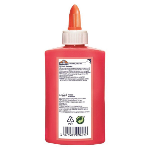 Клей для слаймов канцелярский цветной (непрозрачный) ELMERS Opaque Glue, 147 мл, розовый фото 2