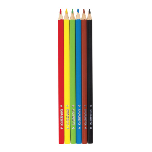 Карандаши цветные ЮНЛАНДИЯ "СЛАДКИЕ ИСТОРИИ", 6 цветов, трехгранные заточенные фото 2