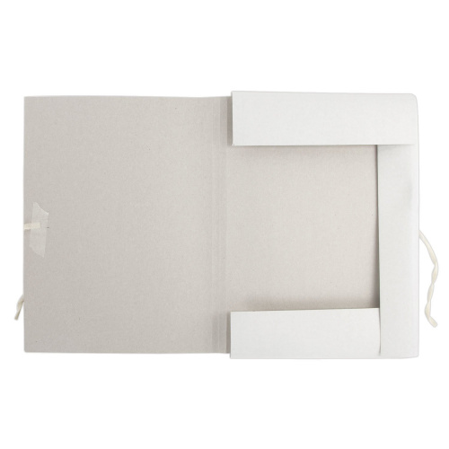 Папка для бумаг с завязками картонная ОФИСМАГ, гарантированная плотность 220 г/м2, до 200 л. фото 3