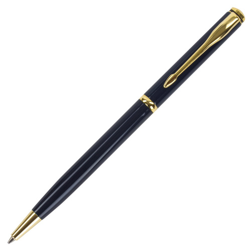 Ручка подарочная шариковая GALANT "Arrow Gold Blue", корпус темно-синий, золотистые детали, синяя фото 9