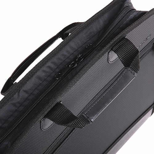 Папка-портфель пластиковая BRAUBERG, А4+, 4 отделения, 2 кармана, на молнии, черный фото 8