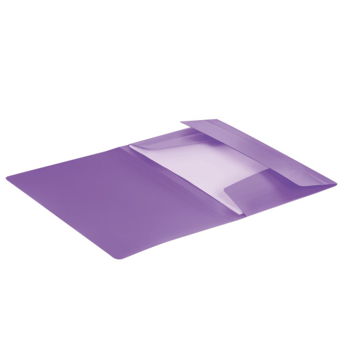 Папка на резинках BRAUBERG "Office", до 300 листов, 500 мкм, фиолетовая фото 2