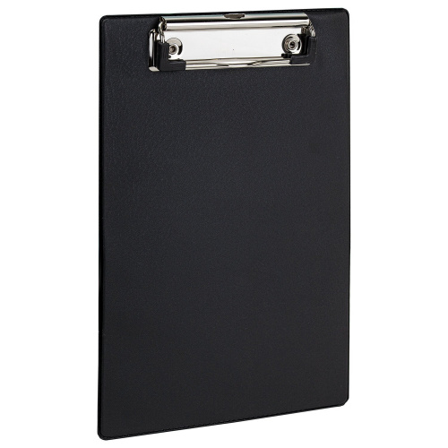 Доска-планшет STAFF, А5, 158х230 мм, с прижимом, картон/ПВХ, черная